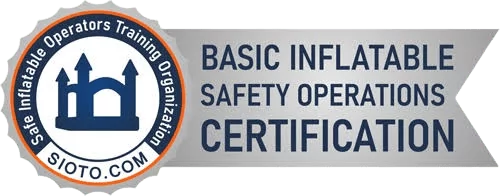 YOYO JUMP bounce house rental company SIOTO certification