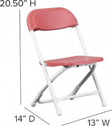 Dark Red Children Chair 2 removebg preview 1729557046 Children's Folding Chairs